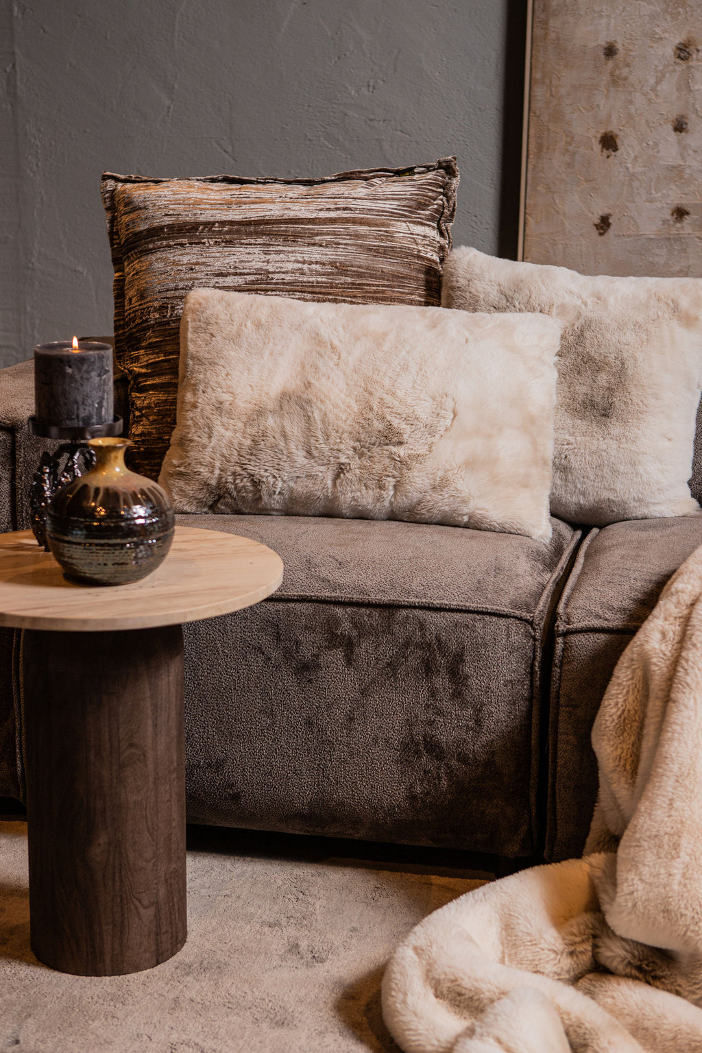 Kissen Linde – Kunstfell