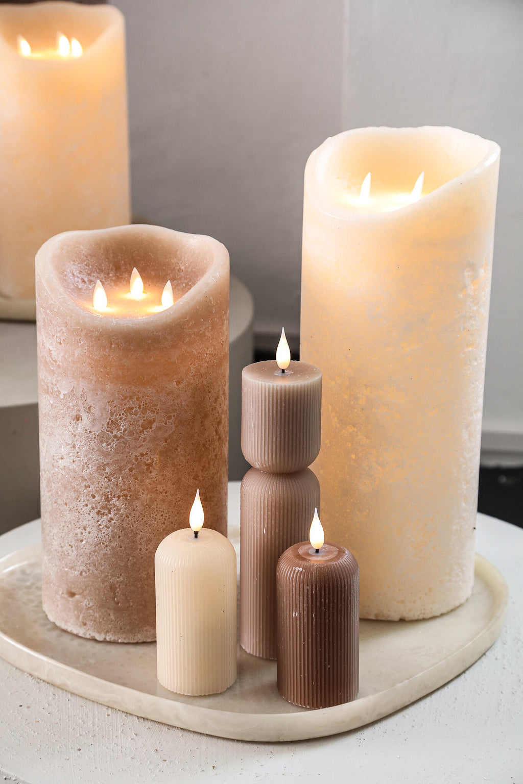 LED-Kerze Rustic