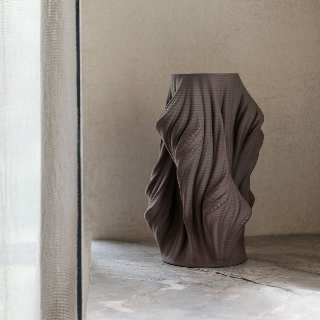 Santin brown Vea Vase
