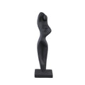 Statue Sumaya abstrakte Frauenfigur aus Zement als moderne Wohnraumdekoration