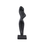Statue Sumaya abstrakte Frauenfigur aus Zement als moderne Wohnraumdekoration